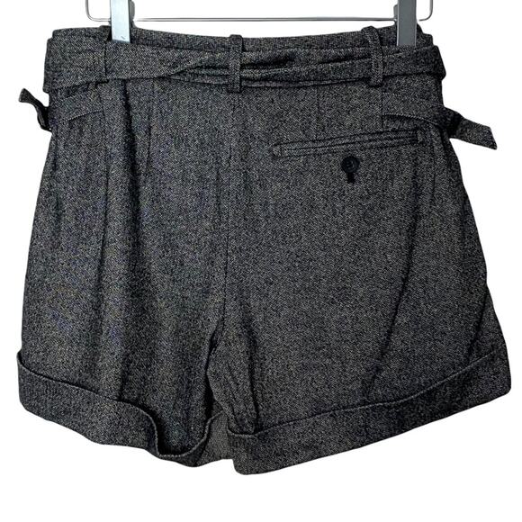 Club Monaco Gray Herringbone/Twill Weave Shorts - Picture 4 of 5